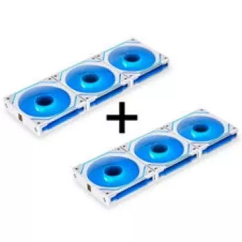 Zestaw wentylatorów LIAN LI UNI FAN SL-INF 120 ARGB Reverse Blade PWM - 6 sztuk, biały