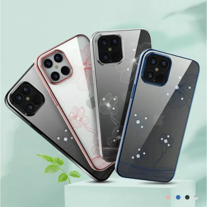 Ochronne etui na telefon Devia Crystal Flora do iPhone 12 mini — czarne