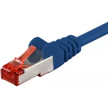 Wentronic Goobay kabel krosowy CAT 6, S/FTP (PiMF), niebieski, 15 m - LSZH bezhalogenowy, miedź (68273)