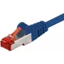 Wentronic Goobay kabel krosowy CAT 6, S/FTP (PiMF), niebieski, 15 m - LSZH bezhalogenowy, miedź (68273)