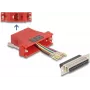 Zestaw montażowy DeLOCK D-Sub 25 pin żeński na RJ45 żeński czerwony VGA RJ-45