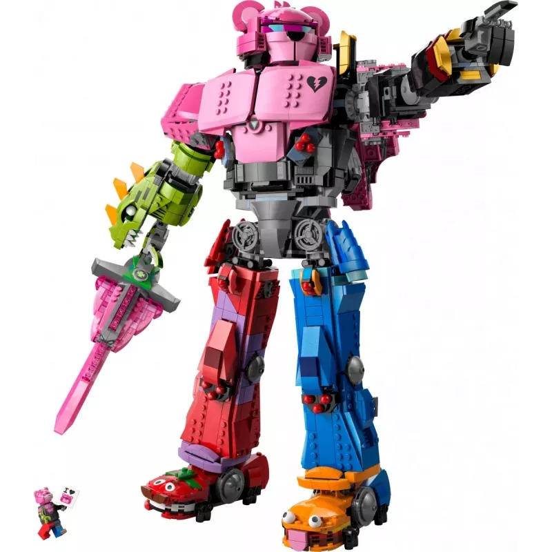 Zestaw LEGO Team Leader Mechs 77078 — Fortnite, 2503 elementy, 1 minifigurka, wysokość mecha 450 mm