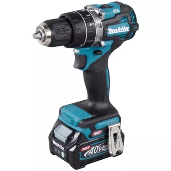 Makita - Młotowiertarka/Wkrętarka - Akumulatorowa - 2 prędkości - Klucz do uchwytu 13 mm - 64 N·m - 2 akumulatory, ładowarka w zestawie - 40 V