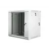 DWUCZĘŚCIOWA SZAFKA RACK DO MONTAŻU NA ŚCIANIE 19 inch 12U 600X600 SZARA LANBERG (PŁASKI PAKIET)
