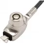 Manhattan Laptop Lock (Nano) z dwoma kluczami, Kompatybilny z zamkami w standardzie Nano, Kabel 1,5 m, Zabezpieczenie przed kradzieżą, Wytrzymały stalowy kabel - metal z przezroczystą osłoną PVC, Do notebooków, Dożywotnia gwarancja