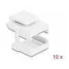 Osłona Keystone DeLOCK 86807 biała do sprzęgaczy światłowodowych 10 sztuk