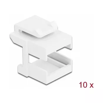 Osłona Keystone DeLOCK 86807 biała do sprzęgaczy światłowodowych 10 sztuk