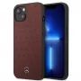 Mercedes MEHCP13SPSQRE Etui twarde iPhone 13 mini 5,4 Czerwone/czerwone Skóra Wzór Gwiazd