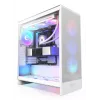 Obudowa PC NZXT H7 Flow RGB Midi Tower Biała — Szkło hartowane, EATX, Przód 3×120mm, USB-C