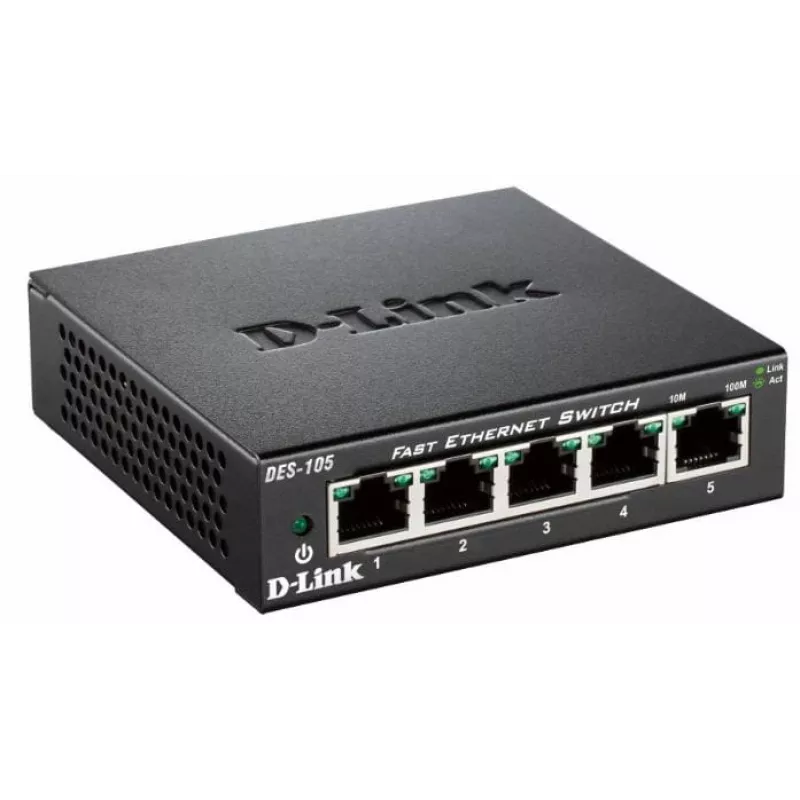 D-Link DES-105 Niezarządzalny L2 Czarny