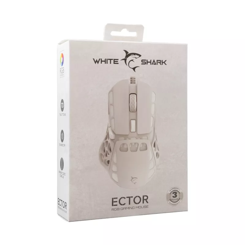 Mysz White Shark GM-5016 Ector Biała USB