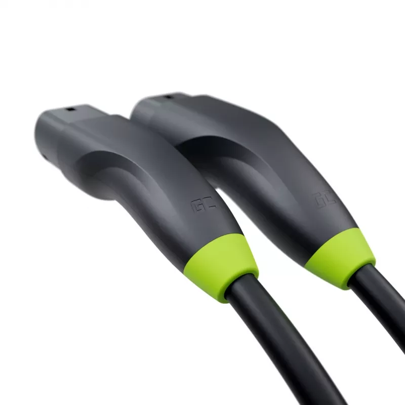 Kabel do ładowania zielony Cell EVKABGC03 — Typ 2, 5 m, 11 kW, do pojazdów elektrycznych
