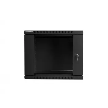 Szafa ścienna LANBERG 9U 19 cali WF01-6609-10B, 600×600×507 mm, 60 kg, IP20, czarna