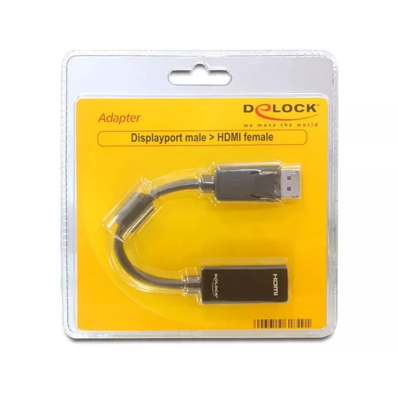 Przejściówka do kabla wideo DeLOCK 61849 0,125 m DisplayPort na HDMI