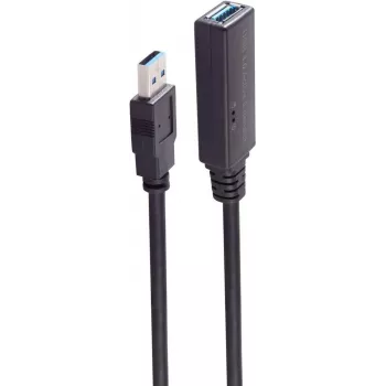 Kabel USB ShiverPeaks BS13-39485 30m USB A Czarny 5 Mbit/s