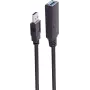 Kabel USB ShiverPeaks BS13-39485 30m USB A Czarny 5 Mbit/s