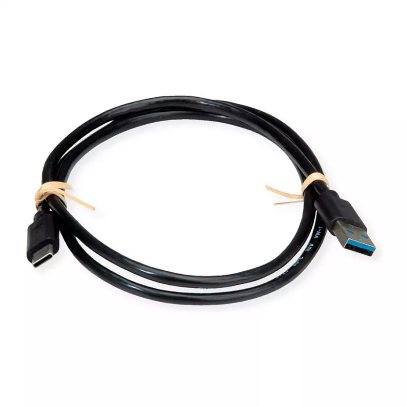 ROLINE RM Kabel USB 3.2 Gen 1, A-C, ST/ST, czarny, 1 m