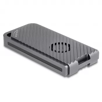 Obudowa SSD DELOCK 42025 na 1 x M.2 (PCIe, USB4 Gen4, USB-C) szara, aluminium