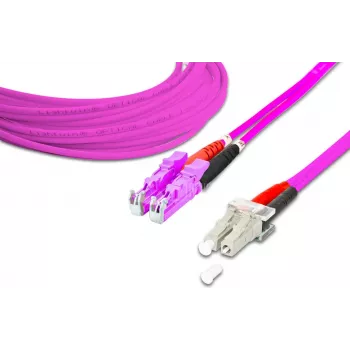 Lightwin wysokiej jakości dwustronny kabel krosowy LWL - MM OM4 - LSH - LC (LDP-50 LSH-LC 10.0 OM4)