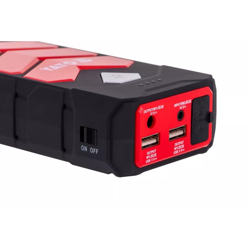 Urządzenie rozruchowe do samochodu YATO YT-83081 powerbank samochodowy 9000 mAh 9000 mAh Czarny, Pomarańczowy