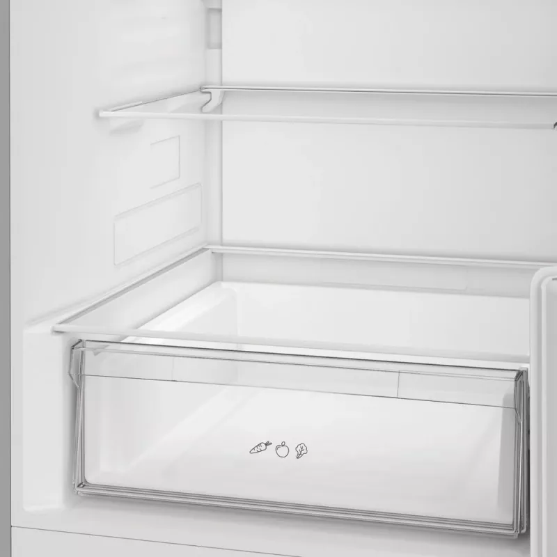 Lodówka Indesit INK 25402 S4E | Kombi wolnostojąca, No Frost, 249 l chłodziarka / 106 l zamrażarka, wys. 203,5 cm, Klasa energetyczna E, 37 dB, Srebrna
