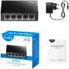 Niezarządzalny przełącznik Cudy FS105 5 portów Fast Ethernet 10/100 czarny