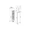 Lodówka Whirlpool | WHSD18A013D1 | Klasa efektywności energetycznej E | Do zabudowy | Larder | Wysokość 177 cm | Pojemność netto chłodziarki 306 l | Wyświetlacz | 30 dB | Stal nierdzewna