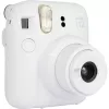 Aparat natychmiastowy Fujifilm Instax Mini 12 biały — odbitki 86×54 mm, ogniskowa 60 mm, bateria AA