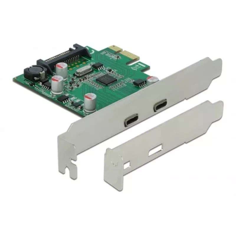 Karta PCI Express DeLOCK x1 na 2 x USB Type-C™ żeński