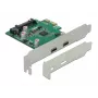 Karta PCI Express DeLOCK x1 na 2 x USB Type-C™ żeński