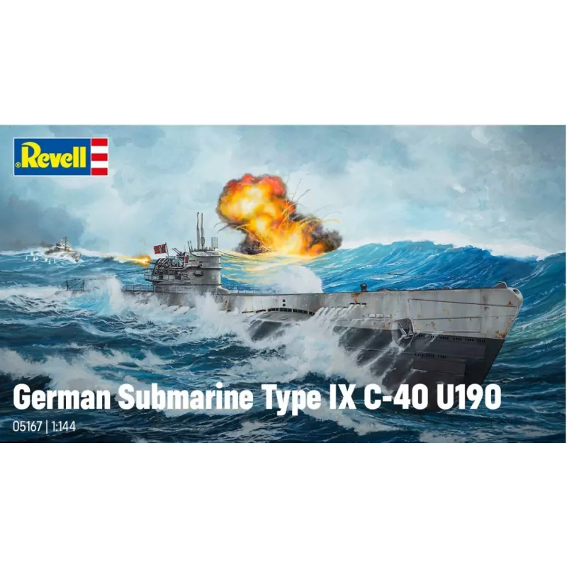 Model plastikowy German Submarine T.IX C/40 1/144