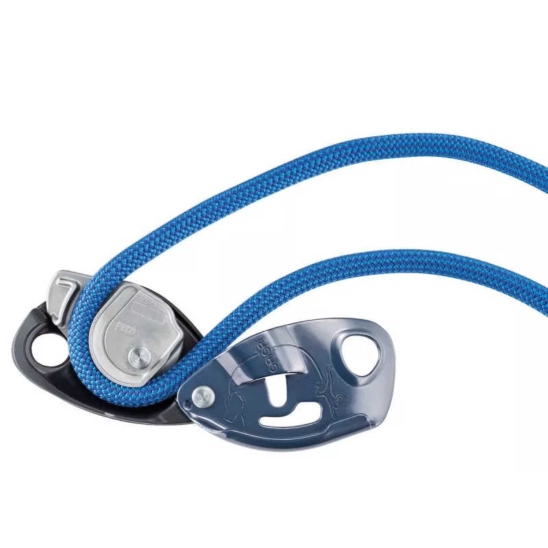 Przyrząd asekuracyjny tubkowy Petzl GRIGRI – aluminium i stal, 175 g, pojedyncze opakowanie, czerwony/pomarańczowy