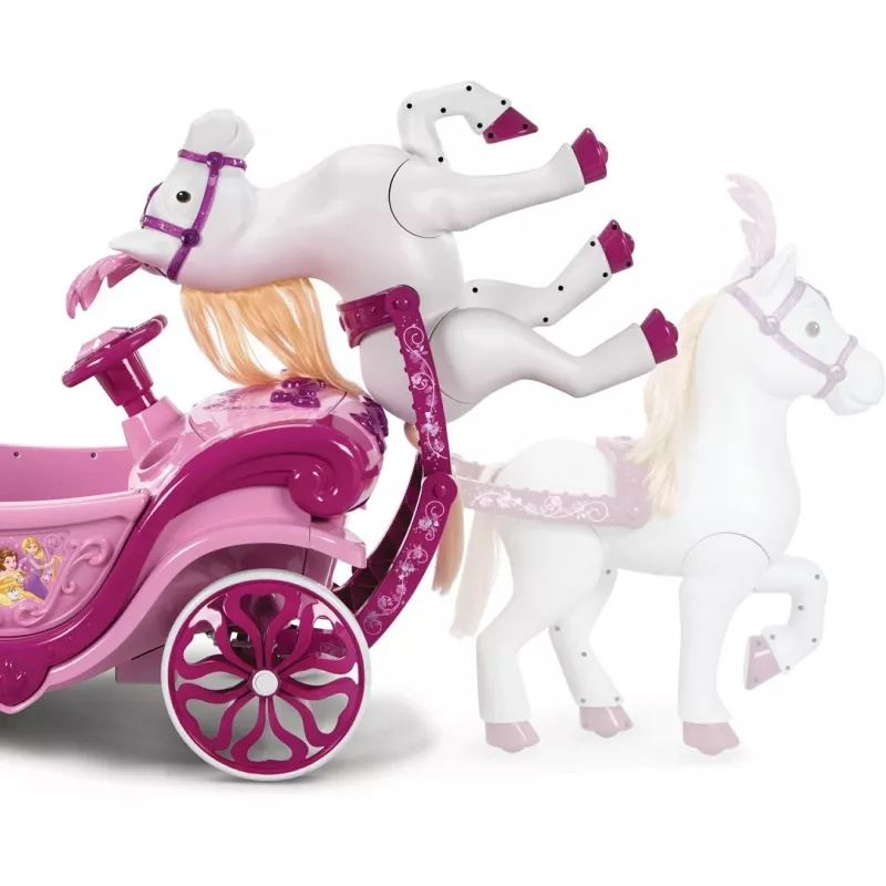 Huffy Elektryczny powóz Disney Princess z koniem 6 V różowy