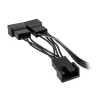 Kabel rozdzielający PWM do wentylatorów Kolink 1-do-3, 4-pin PWM, 0,35 m