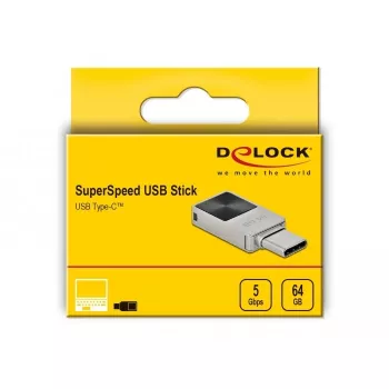 Pamięć USB DeLOCK 64 GB USB-C 3.2 Gen 1 Mini, metalowa obudowa