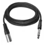 Vivolink PROAUDXLRJACKS1 kabel audio 1 m XLR 6,35 mm TRS czarny