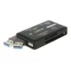 Czytnik kart DeLOCK SuperSpeed USB CF SD Micro SD MS M2 xD 5 Gb/s