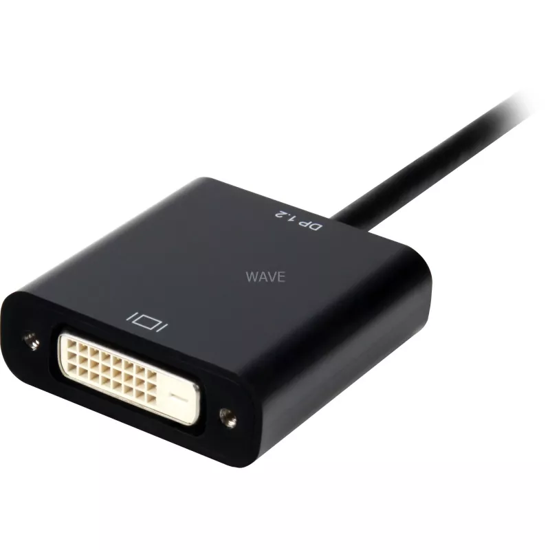 Konwerter DisplayPort 1.2 > DVI24+1, kabel czarny, 15 cm