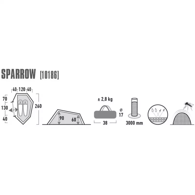 Namiot tunelowy High Peak Sparrow