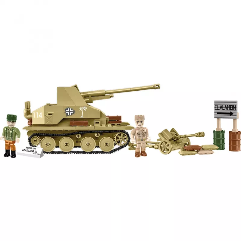 Zestaw konstrukcyjny Cobi Blocks Marder III – 486 elementów, model pojazdu wojskowego