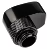 Złączka Alphacool 17601 — mosiężna złączka do układu chłodzenia komputera, czarna, 1 szt.