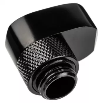 Złączka Alphacool 17601 — mosiężna złączka do układu chłodzenia komputera, czarna, 1 szt.