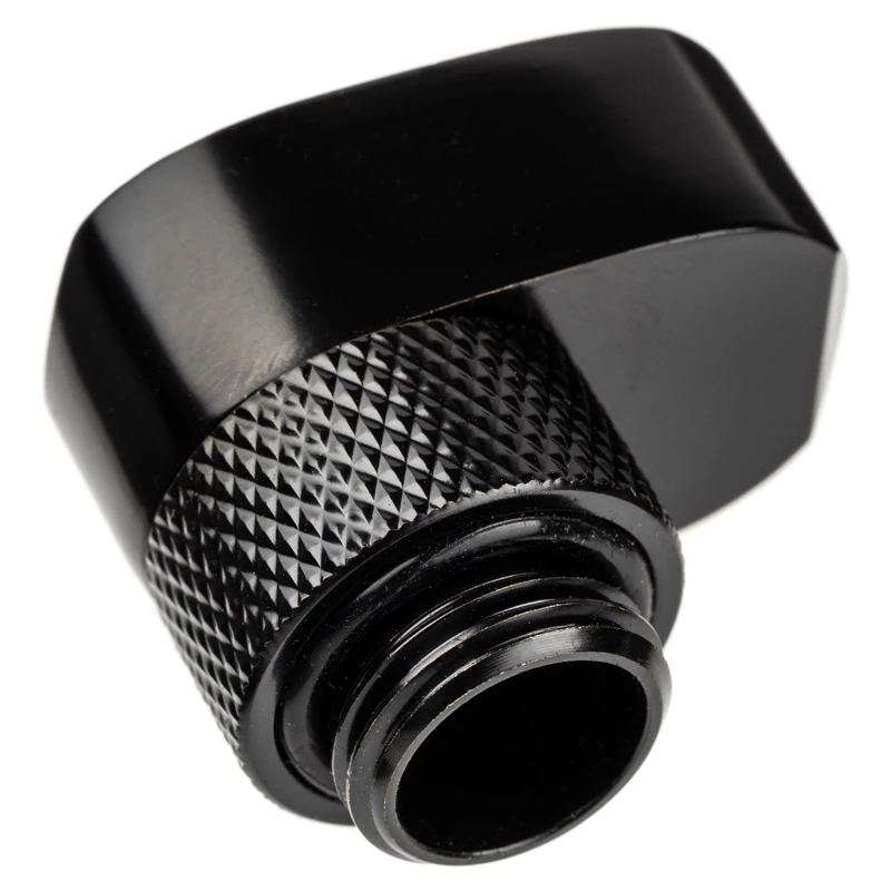 Złączka Alphacool 17601 — mosiężna złączka do układu chłodzenia komputera, czarna, 1 szt.