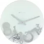 Zegar ścienny NeXtime 8115 Dropped, Ø43 cm, srebrny