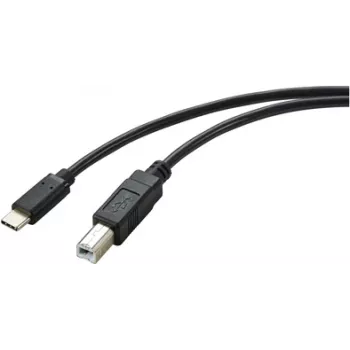 Kabel USB Renkforce RF-5720420 2 m USB 2.0 USB C USB B Czarny (RF-5720420)