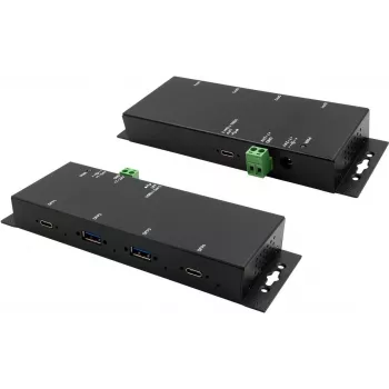 Exsys EX-1234HMVS - Hub - 4 x USB 3,2 Gen 2 - Desktop, do montażu na ścianie - DC (EX-1234HMVS)