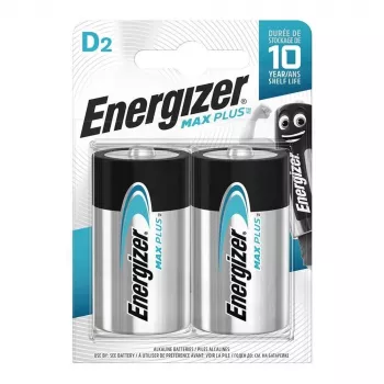 Energizer D Alkaline Max Plus baterie, 2 Pack