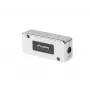 LANBERG puszka przyłączeniowa sieciowa PLC-6SL1-S, Cat6 S/FTP (S-STP), srebrna, 82×35×23 mm
