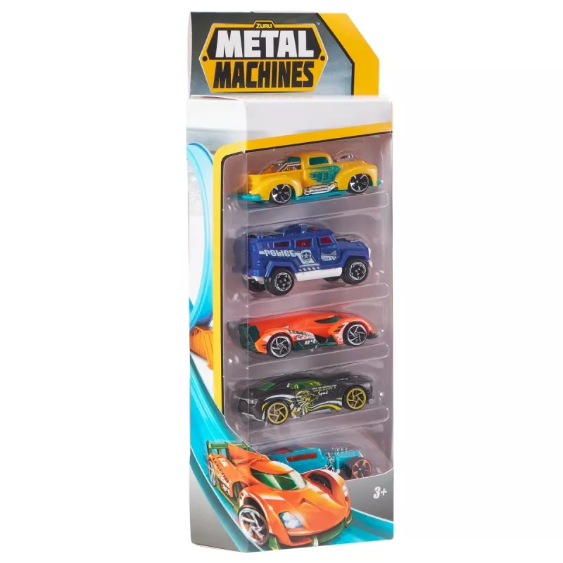 Zuru Metal Machines zestaw 5 samochodzików metalowych 1:64, seria 2, mix wzorów