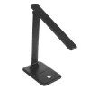 Lampa biurkowa LED MACLEAN MCE614B — ściemnialna, składane regulowane ramię, 9W, 3000K/4500K/6500K, czarna